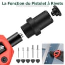 JiGiU 2 in 1 Rivet Nut Tool and Rivet Gun, Professional Hand Rivnut Gun Rivet Nut Gun Tool Heavy Duty Rivnut Tool Kit with M3 M4 M5 M6 M8 M10 M12 & 3.2/4.0/4.8/6.0/6.4 Rivet Heads,110 Nuts & 50 Rivets - 6