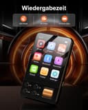 AGXOV 128GB Bluetooth MP3 Player, MP3 Music Player with Headphones, Dictaphone, HiFi Sound, 2.4 Inch Color Screen, Ideal for Sports, Black - 7