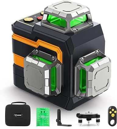 CIGMAN Niveau laser vert, télécommande sans fil Bluetooth…