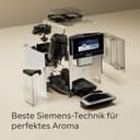 Siemens EQ900 TQ907D03 Fully Automatic Coffee Machine, App Control, Full-Touch Display, Barista Mode, Noise Reduction, Up to 10 Profiles, Automatic Steam Cleaning, 2 Bean Containers, 1500 W, Stainless - 8
