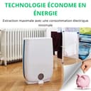 Meaco DD8L desiccating dehumidifier – Ioniser – ideal for use in unheated rooms (below 10 C) – self-restart, white with blue border - 5