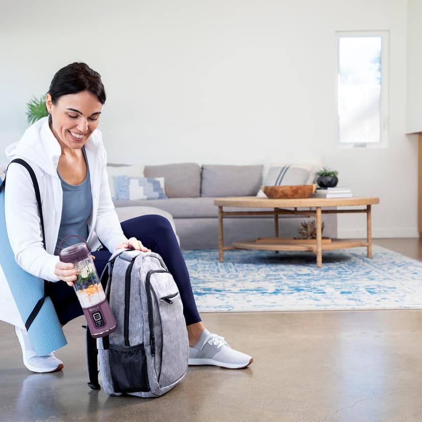 Ninja Blast BC151EUPR Portable Blender/Blender/Smoothie Maker, 530 ml Cup, Leak-proof Lid, Powerful Mini Stand Mixer, Wireless & Rechargeable, Crushes Ice & Fruit, Purple, - 2