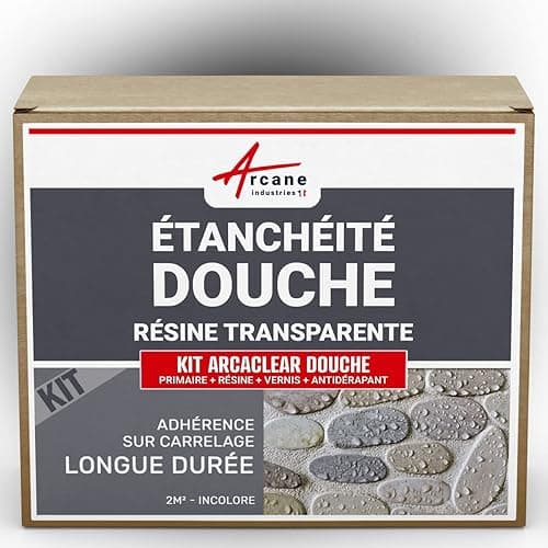 Étanchéité transparente douche et salle de bain, résine s…