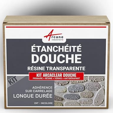 Étanchéité transparente douche et salle de bain, résine s…