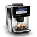 Siemens EQ900 plus fully automatic coffee machine, cartridge 1 x cleaning/descaling, HomeConnect, electric grinding setting, baristaMode, milk container 0.7 l, stainless steel - 1