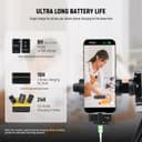 NEEWER CM28 Wireless Lavalier Microphone System with Charging Case, 2 Mic Clips, 1 Click Noise Canceling, 4GB Storage, 9H Playtime, Lavalier Lapel Mic Compatible with iPhone/Android/PC/Camera - 6