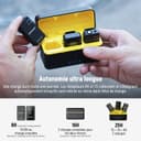 Neewer CM28 Max Système Micros Lavalier sans Fil Boîtier Chargement 48KHz 24Bit Stockage 8GB 25H Portée 300m Enregistrement Vidéo Micro à Annulation Bruits pour iPhone iPad Android Appareil Photo PC - 9
