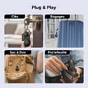 UGREEN FineTrack Mini 2 Pcak Compatible with Apple Find My (iOS only), Tracker Tag with 18-Month Replaceable Battery, 80dB Volume, Bluetooth Finder for Keys, Wallet, Luggage (Includes 2 Tag Holders) - 9