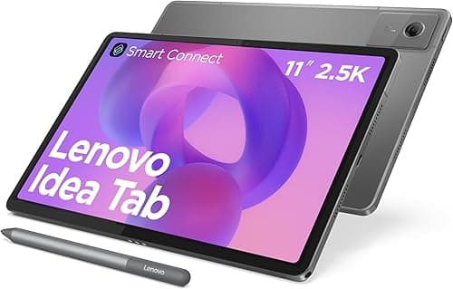 Lenovo Idea Tab Tablet | 11 Inch LCD Screen 2.5K 16:10 | MediaTek Dimensity 6300 | 8GB RAM | 128GB Memory | Android 15 | Luna Grey | With Stylus