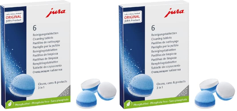 Jura 24225 – Tablettes de nettoyage 3 phases. (Lot de 2) - 1