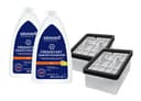 BISSELL FreshStart Set, 2 × FreshStart Cycle Cleaner & 2 × FreshStart Filter, for CrossWave OmniForce, OmniForce Edge, OmniFind Model 3912, 3999, 4000, 4006, 4007, 4008, 4017, 4087 - 1