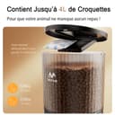 IMIPAW Distributeur Croquettes Chat Automatique, Compatible WiFi 5G et 2.4G, Contrôle App, Jusqu’à 10 Repas par Jour, 4L Mangeoire pour Nourriture Sèche, Idéal pour Les Propriétaires d'animaux - 4