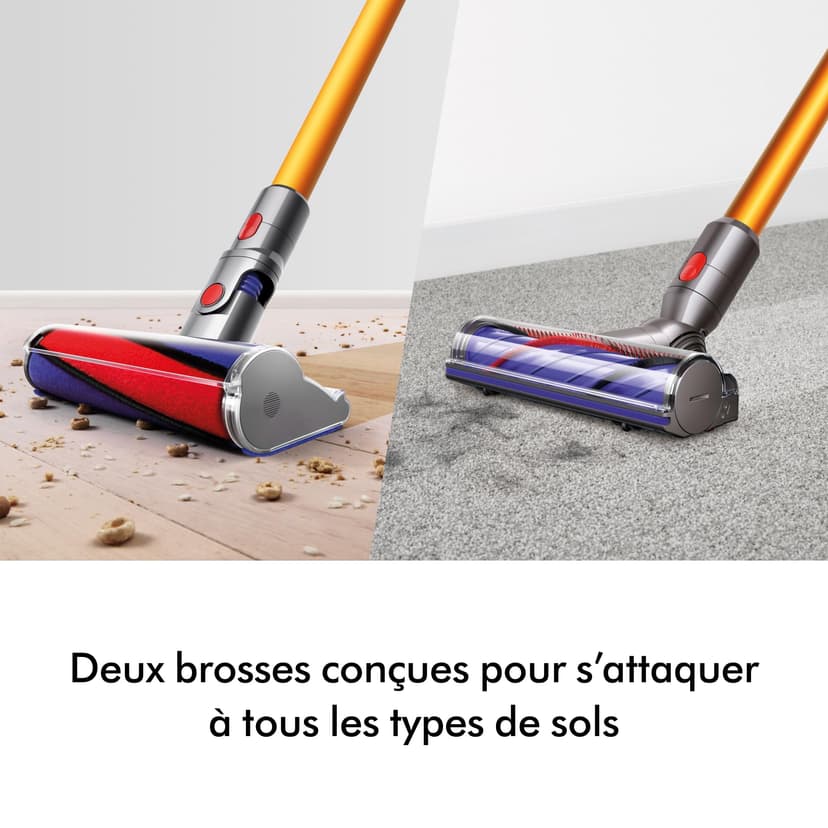 Dyson V8 Absolute Aspirateur sans Fil, 115 AW, Jusqu’à 40 Min d’autonomie, Brosse Motorbar Anti-enchevêtrement, élimine Les Poils d’Animaux, tête Fluffy, aspirateur à Main et Sol - 6