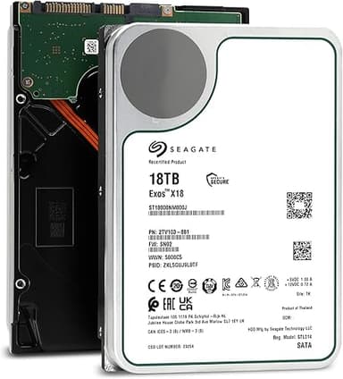 Seagate EXOS X18 18TB ST18000NM000J Interne Server Festpl…