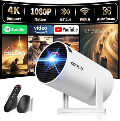 [Apps intégrées & 2026 Upgraded] Mini Vidéoprojecteur Sup…