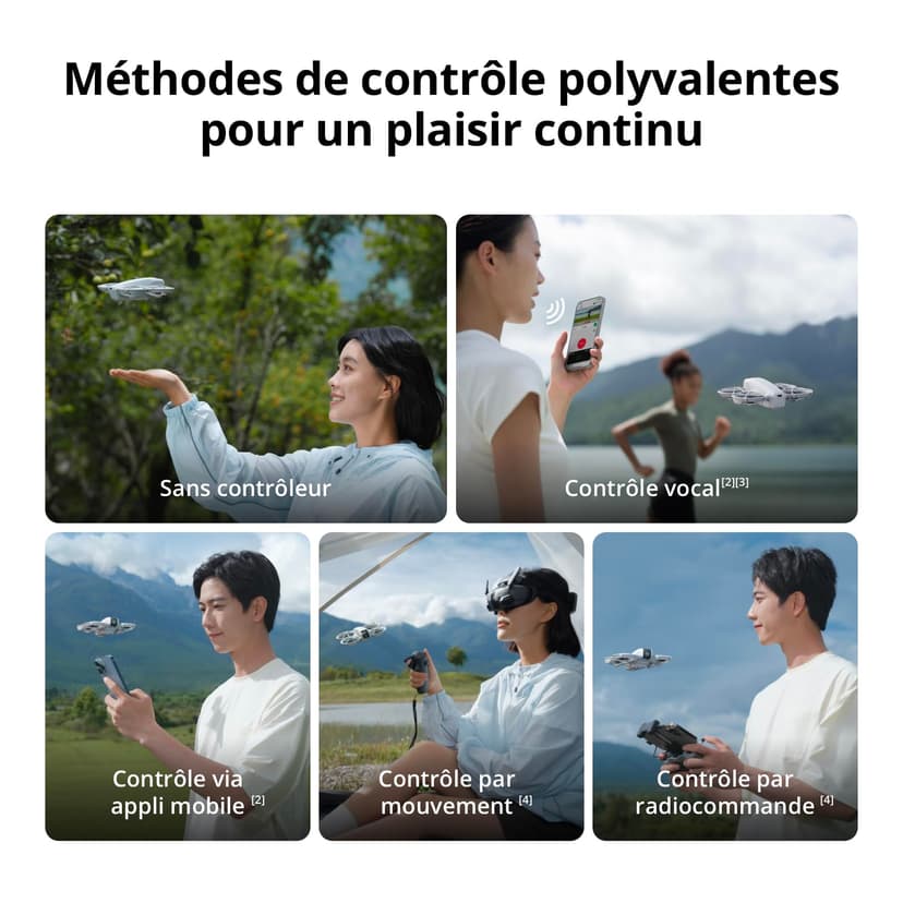 DJI Neo, mini drone con fotocamera UHD 4K per adulti, 135g drone che vola da solo e ti segue, decollo dalla mano, tracciamento del soggetto, QuickShot, video stabilizzati, (senza radiocomando) - 6