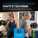 ArtSport Ensemble d'haltères 20 kg – Ensemble d'entraînement de musculation avec 2 haltères courts, 12 disques d'haltères, 4 fermetures en étoile et poignées antidérapantes pour la maison - 7