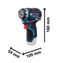 Bosch PRO 12V System Cordless Drill Driver GSR12V-32FC (incl. GFA 12-M, GFA 12-X, GFA 12-E, GFA 12-W, GFA 12-H, Aux. Handle, Depth Gauge, L-BOXX) - 5