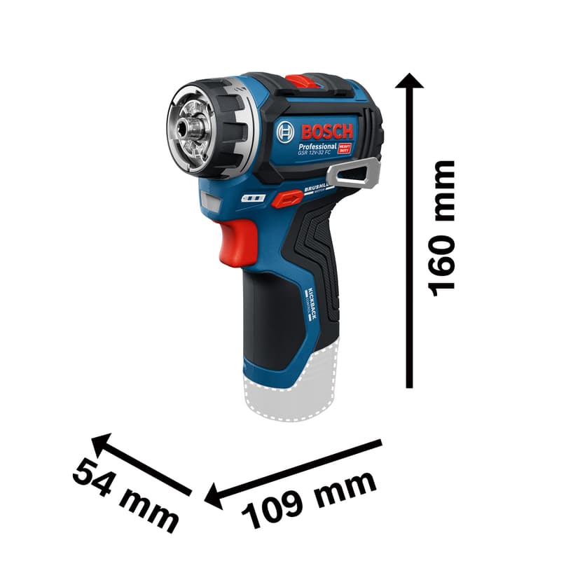 Bosch PRO 12V System Cordless Drill Driver GSR12V-32FC (incl. GFA 12-M, GFA 12-X, GFA 12-E, GFA 12-W, GFA 12-H, Aux. Handle, Depth Gauge, L-BOXX) - 5