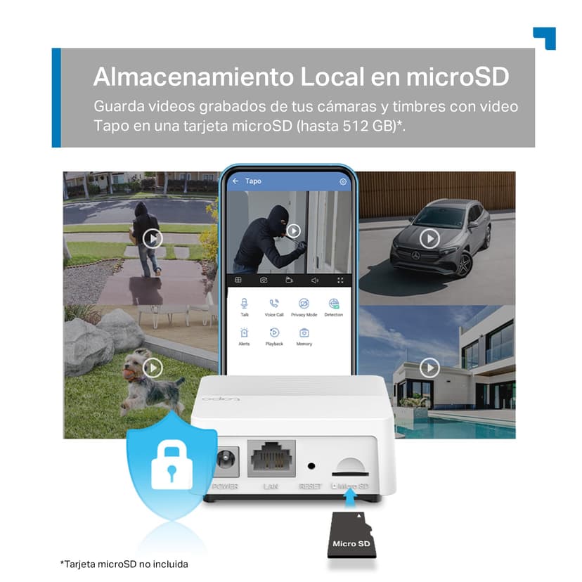 TP-Link Tapo H200 Smart IoT Hub, up to 64 switches & sensors or buttons + 4 battery cameras or doorbells, not compatible with Tapo camera models with power cable, Kasa thermostat KE100 - 7