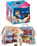 Playmobil 70985 Maison transportable - Dollhouse - avec Trois Personnages, Salle de Bains, Chambre, Salon et Cuisine - Tout équipée - La Maison Traditionnelle - s'ouvre s'emporte Partout - Dès 5 Ans - 1