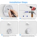 XLTTYWL Deco WiFi 7 Wall Mount Kit, Deco BE23/BE25/BE3600/BE5000 Router Mount Bracket Optimize Space&Cable Management for TP Decos 7 Dual-Band WiFi 7 Mesh Wi-Fi System (White, 2 Pack) - 6