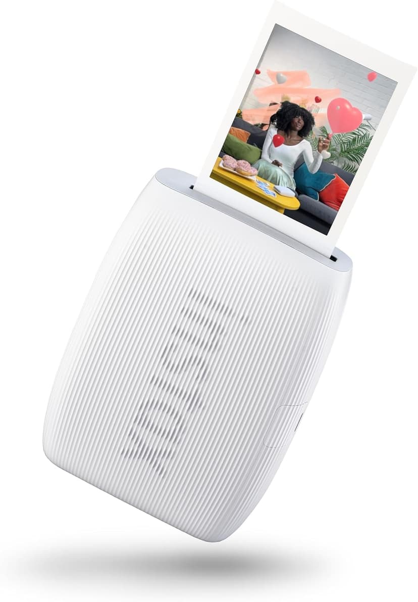Fujifilm Instax mini Link 3 Clay White - Mini Stampante per Smartphone, Stampa ad Alta Velocità, Effetti AR 3D Integrati, Modalità Click to Collage, Dimensioni Immagine 62 x 46 mm - 1