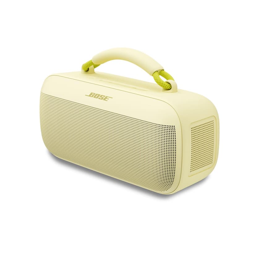 Bose SoundLink Max Portable Speaker, Large Waterproof Bluetooth Portable Sound Speaker, Up to 20 Hours of Battery Life, USB-C, Built-In 3.5 mm AUX Input, Citrus Yellow - Limited Edition - 1