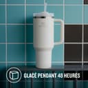 STANLEY Quencher H2.0 FlowState Mug Isotherme avec Paille 1.2L - Froid Pendant 11 Heures - Glacé Pendant 48 Heures - Thermos Lavable au Lave-Vaisselle - Gourde Inox Sans BPA - Cream Tonal - 6