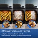 Philips Airfryer Series 5000 - Air Fryer with Double Basket and Steam Cooking, 9L, RapidAir, 19 Cooking Modes, Up to 90% Less Fat, AirSteam, Steam Cleaning, HomeID (NA550/00) - 3
