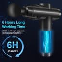 Pistolet De Massage, Pistolet Massage Pistolet Massage Musculaire Massage Gun 30 Vitesses Avec écran Lcd 10 Embouts Pour Dos épaules, Jambes, Muscles (noir) - 2