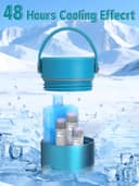 YOUSHARES Pochette Isotherme Insuline, 48H Bouteille Isotherme Stylo d'Insuline Voyage Affichage de la Température avec Glacière, Boîte Réfrigérée Transport Médicament pour Diabétique Seringue, Bleu - 3