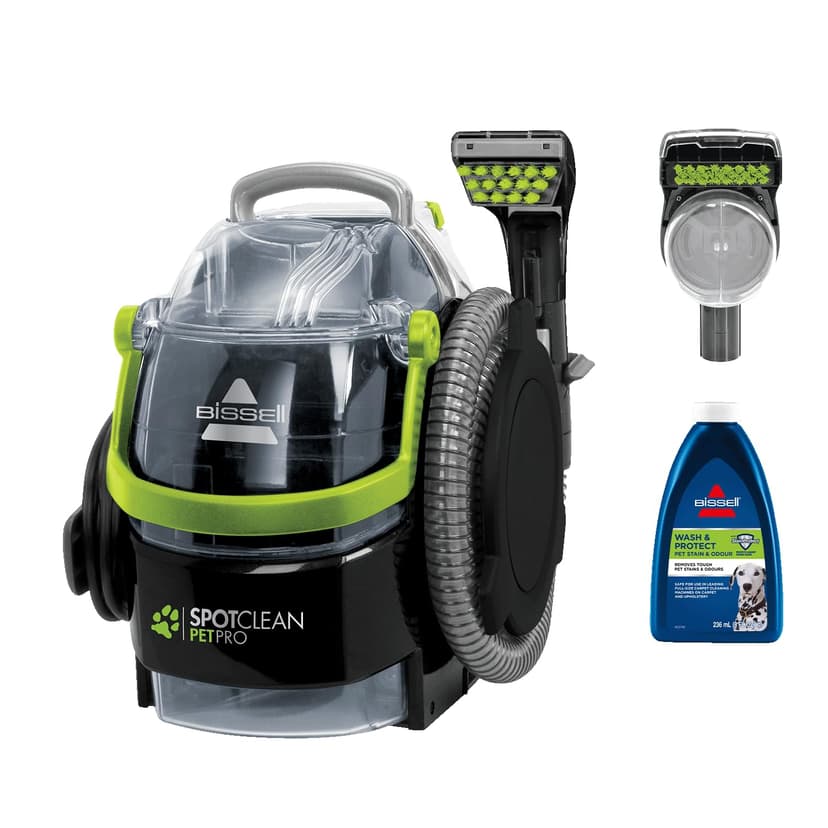 BISSELL SpotClean Pet Pro, Upholstery Cleaner Device, Carpet Cleaner for Dirt Stains, Wash Vacuum Cleaner for Pet Owners, Wet Vacuum Cleaner for Carpets, Upholstery, Car, Powerful 750W Motor, 15585 - 1