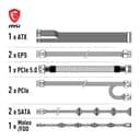 MSI MAG A850GL PCIE5 EU cord - 5