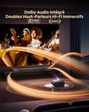 Vidéoprojecteur 4K【Netflix Inclus/Dolby】 1400 ANSI Projecteur Vidéo 4K Auto Focus/Keystone WiFi Bluetooth FHD 1080P, HDR10, Smart Rétroprojecteur Portable WiFi6 Extérieur Zoom50% Cadeau/Home Cinéma - 3