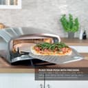 Unold Enzo 500°C Pizza Oven 68916 - Indoor and Outdoor IPX4 - Electric Neapolitan Pizza Maker - Up To 12" with 33cm Rotating Pizza Stone - Adjustable Timer - Includes Pizza Peel - 2100W -240V - 4