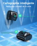 WYBOT C1 Robot Piscine Fond et Parois 150 Min Aspirateur Piscine avec Planification Intelligente des itinéraires, Nettoyage entièrement Automatique du Sol, 150m² Nettoyage Rapide(Vert Noir) - 5