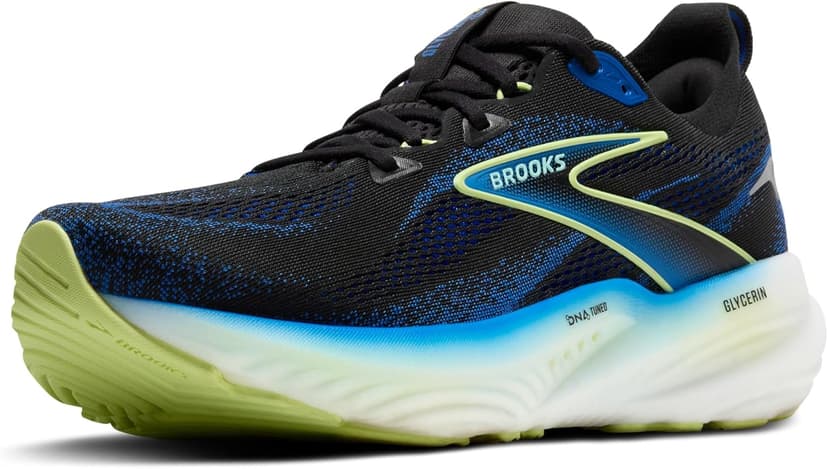 BROOKS 1104451D002 Glycerin 22 Homme Black/Cobalt/Neo Yellow EU 47.5 - 1