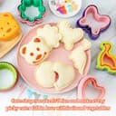 CIMOYBAI Set of 48 Cookie Cutters, Bread & Vegetable Kids, Sandwich Cutter Kit, Bento Accessories for Sushi, Fruit, Cakes, Biscuits - 7