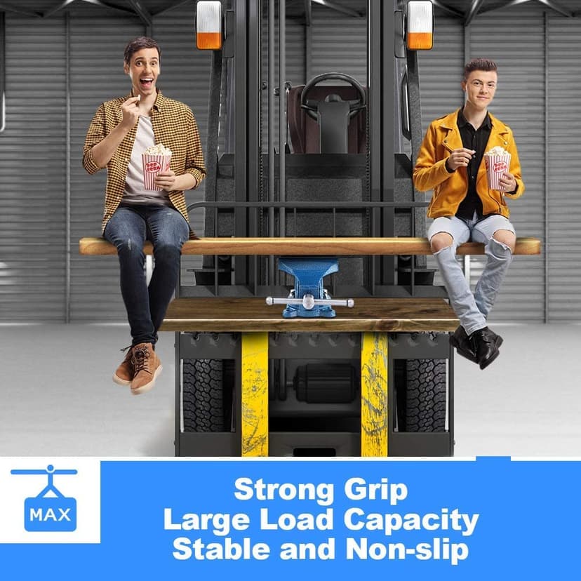 Heavy Duty Swivel Workshop Bench Vice Clamp, 6 Inch 150mm 12Kg Universal Table Workbench for Tool Material Clamping Fixing, Rotatable Engineer Table Bench (6 Inch 12KG) - 4