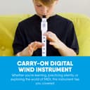 Carry-on Digital Wind Instrument - 10 Instrument Voices, Built-In Speaker, USB Rechargeable Battery, Headphones Output, Midi Over Bluetooth, Digital Recorder - Black - 2