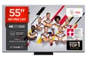 TCL 55C7K QD-Mini Téléviseur LED 55" 4K HDR Premium Dolby Vision IQ & Atmos, Bang & Olufsen Sound, Smart TV avec Google TV, 144 Hz, HDMI 2.1, AMD FreeSync Premium Pro, AirPlay 2, Google Assistant - 1