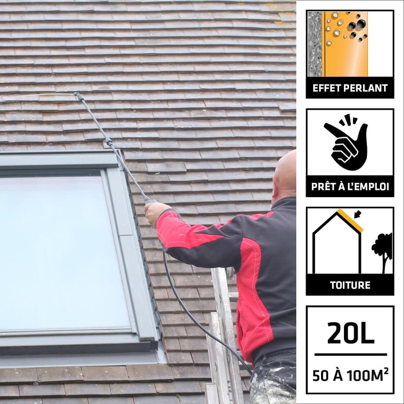 Sika 490561 Sikagard Roofing Protection 20 L, Transparent, - 2