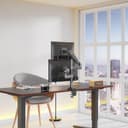 Ergosolid Heavy Duty Swivel Desk Mount with Gas Spring for Two 17-35 Inch LED LCD Monitors, VESA 75mm and 100mm up to 2x9 kg - 2