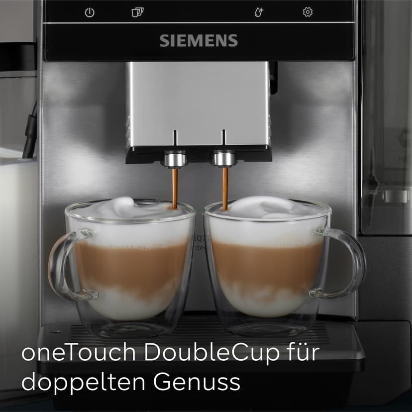 Siemens Fully Automatic Coffee Machine EQ700 Integral, Large Coloured TFT Display, 36 Hot and Cold Drinks, Cold Brew, 2-Cup Function, App Control, Automatic Cleaning System, Stainless Steel, Black - 6