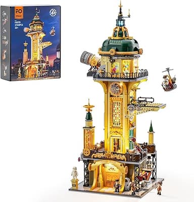 Lumibricks Steampunk Observatoire Tour d'éclairage Blocs …