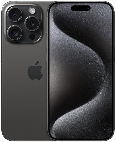 Apple iPhone 15 Pro, 128GB, Black Titanium (Renewed)