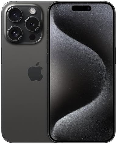 Apple iPhone 15 Pro, 128 Go - Titane Noir (Reconditionné)