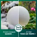 EASYmaxx Lampe solaire LED avec changement de couleur - Lampe de jardin décorative avec éclairage LED - Magnifiques effets de lumière avec capteur de lumière du jour pour l'intérieur et l'extérieur - - 3