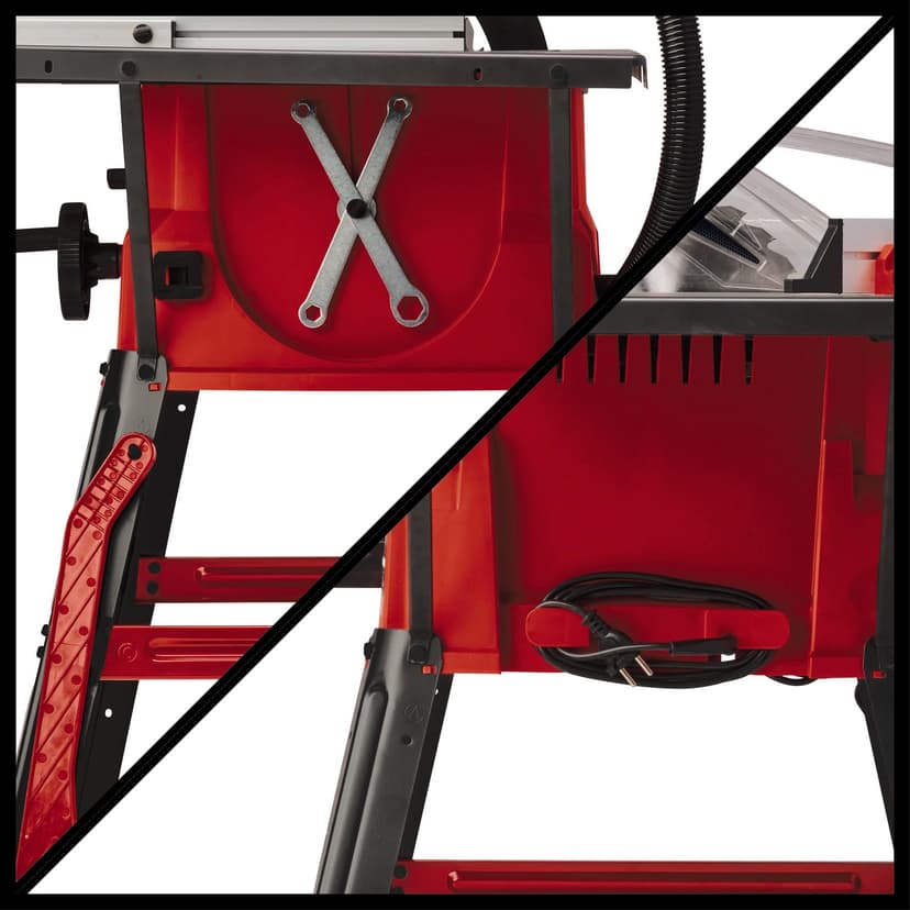 Einhell Table Saw with Stand 2000W, Saw Blade with Height/Angle Adjustment Facility, Parallel Stop, Angle Stop +/- 60°, Metal Base Frame TC-TS 2025/2 U - 4